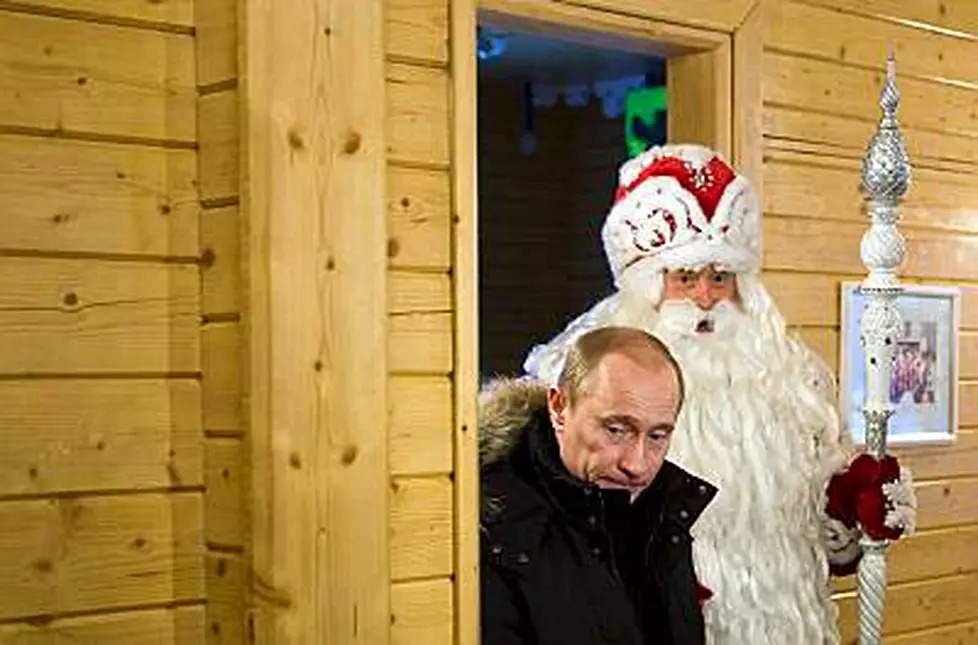 High Quality Putin, Russian Santa Claus Blank Meme Template