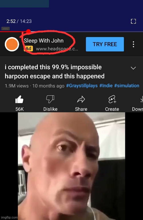 Sus | image tagged in sus,the rock,funny | made w/ Imgflip meme maker