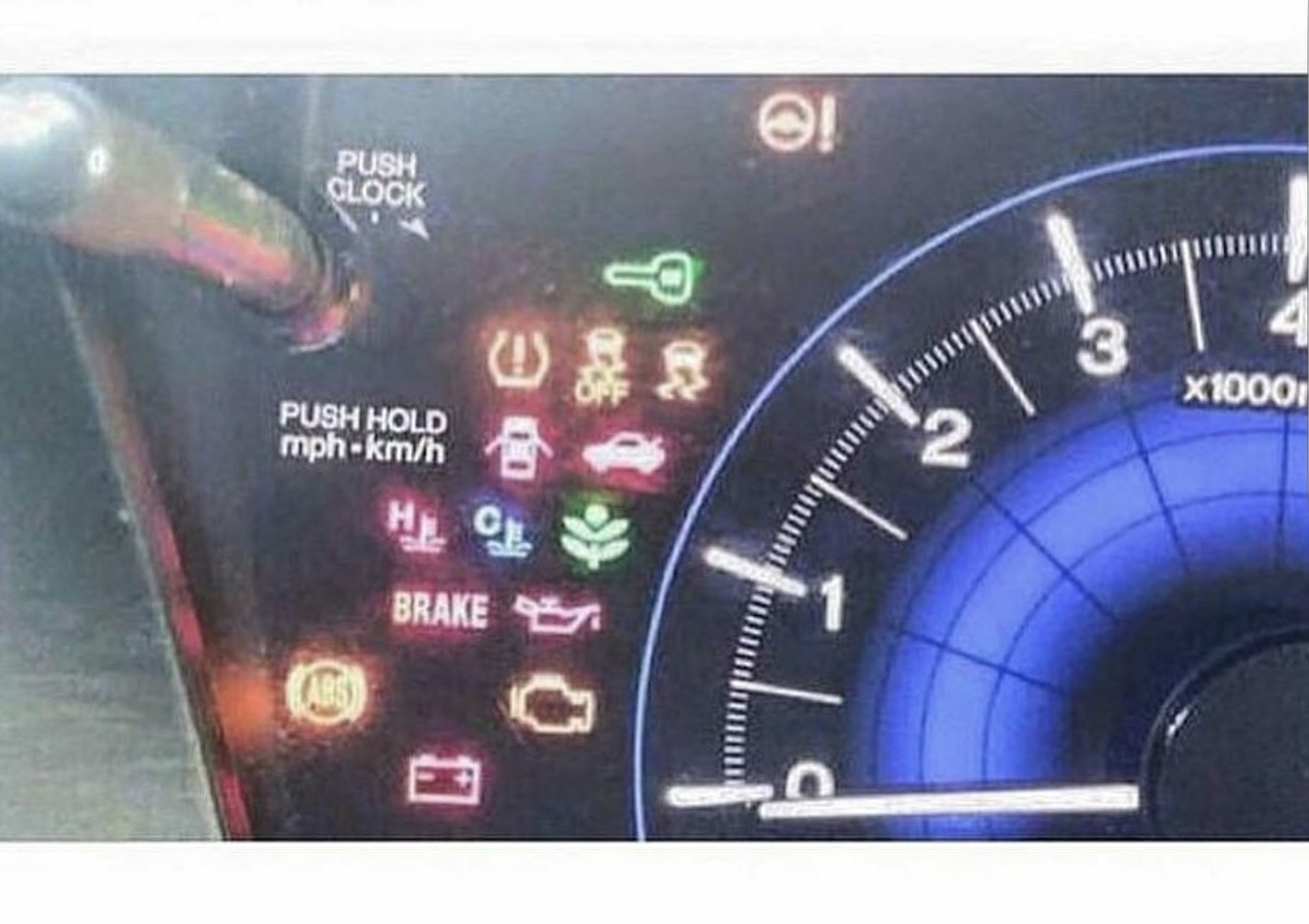Car warning lights Blank Meme Template