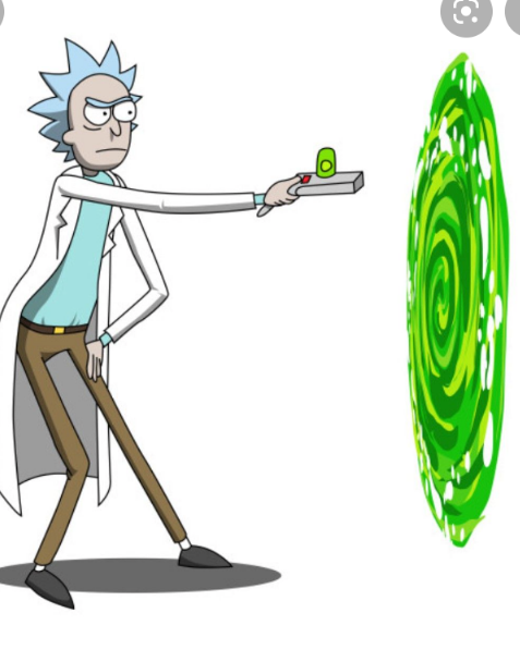 Rick portal Blank Meme Template