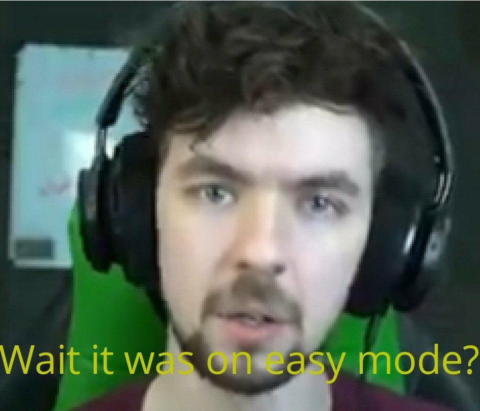 High Quality jacksepticeye Wait it was on easy mode? Blank Meme Template