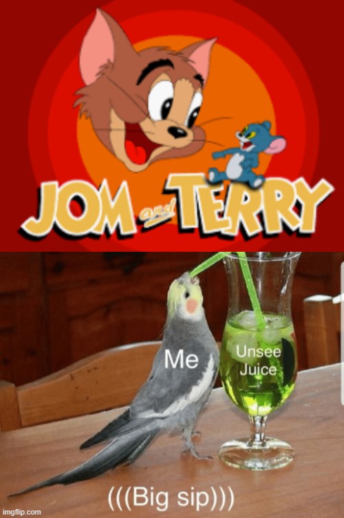 Meanwhile in an alternate universe................ | image tagged in jom and terry,unsee juice | made w/ Imgflip meme maker