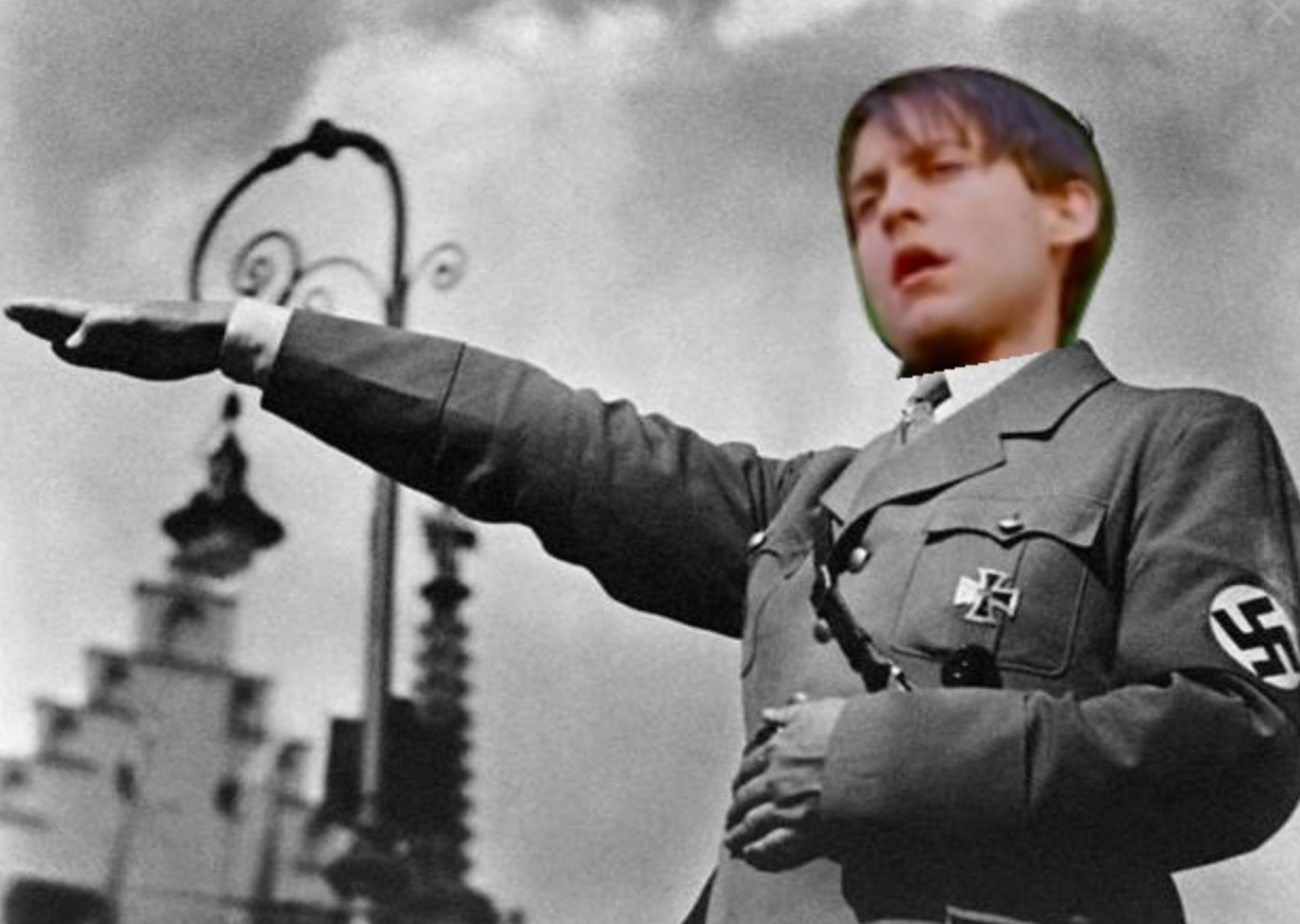 High Quality Bully Maguire Heil Hitler Blank Meme Template