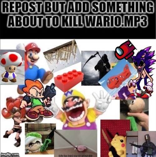 among us (even though its ded) | image tagged in among us,wario,nintendo,super wario bros | made w/ Imgflip meme maker