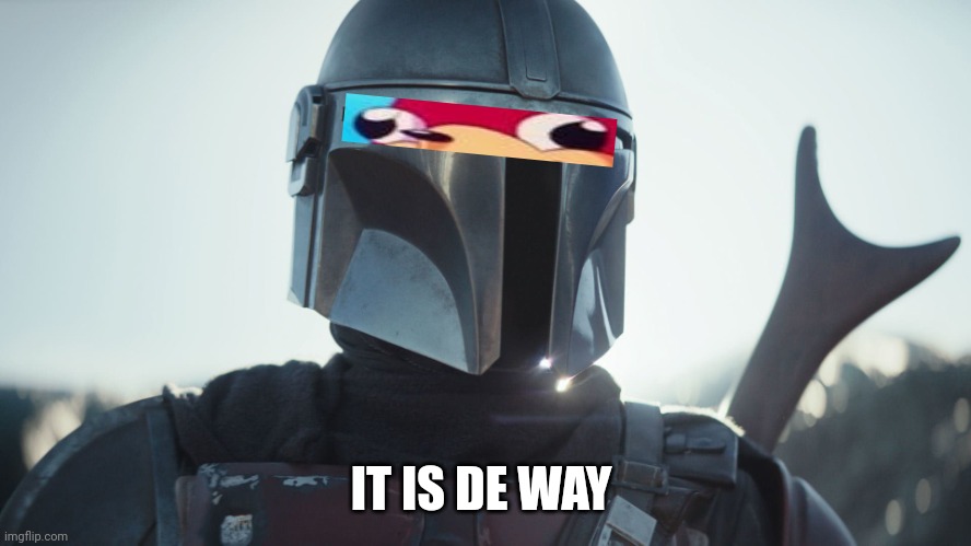 The Mandalorian. | IT IS DE WAY | image tagged in the mandalorian | made w/ Imgflip meme maker