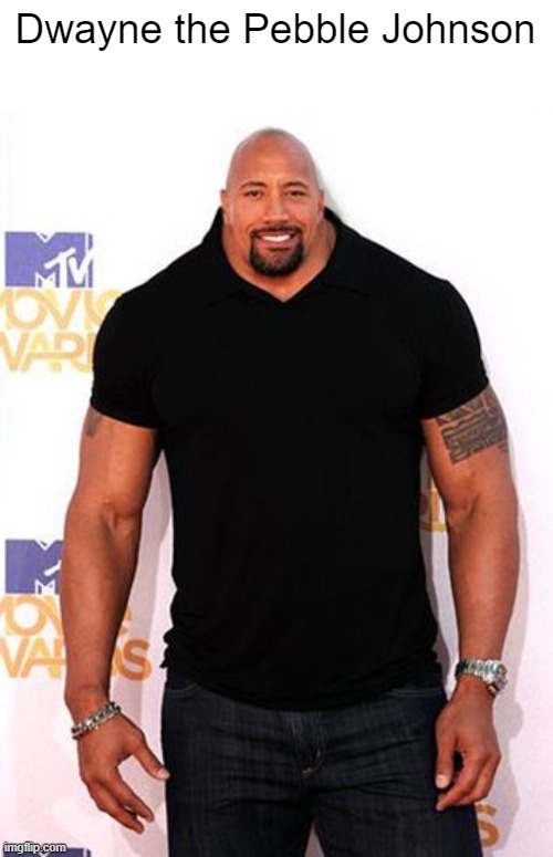 Dwayne the Pebble Johnson | made w/ Imgflip meme maker