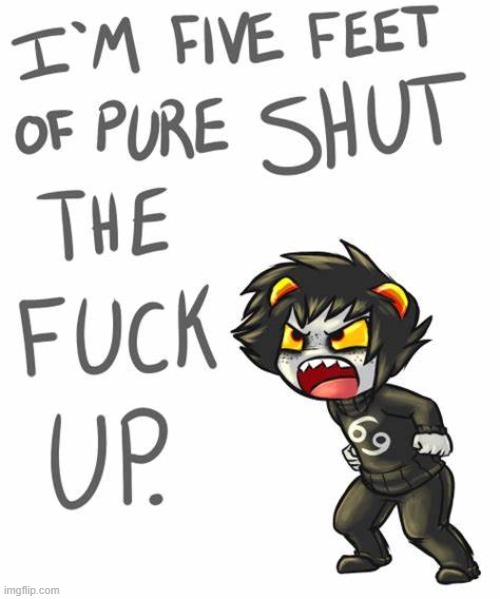 stfu karkat | image tagged in stfu karkat | made w/ Imgflip meme maker