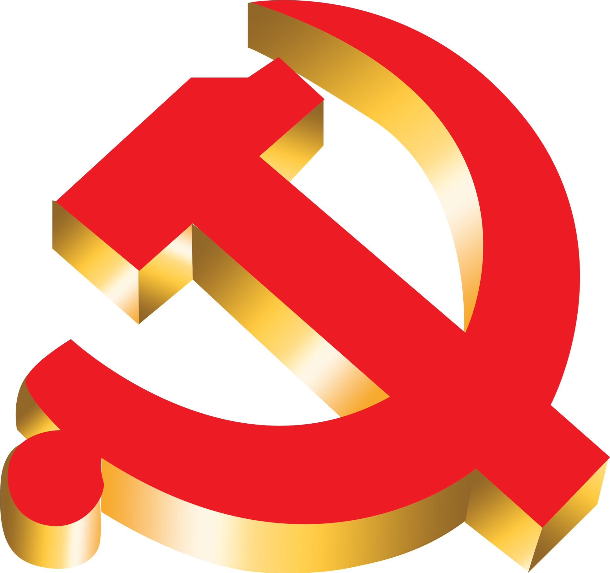 chinese communist party 3D hammer and sickle Blank Meme Template