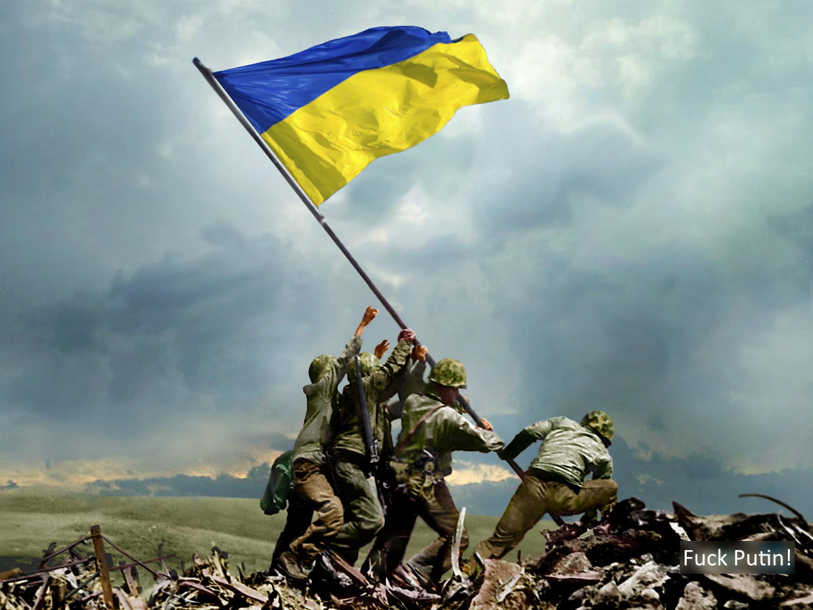 High Quality Support Ukraine Heroes. Blank Meme Template