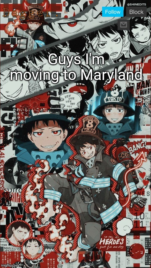 You should kill your self, NOW! | Guys I'm moving to Maryland | image tagged in dagger shinra announcement template | made w/ Imgflip meme maker