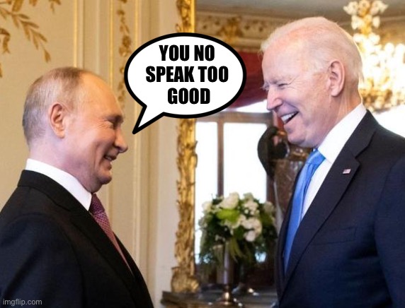 Russian asset | YOU NO 
SPEAK TOO 
GOOD | image tagged in russian asset | made w/ Imgflip meme maker