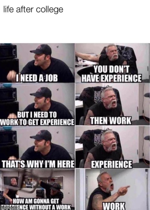 Getting a job | image tagged in job facts | made w/ Imgflip meme maker