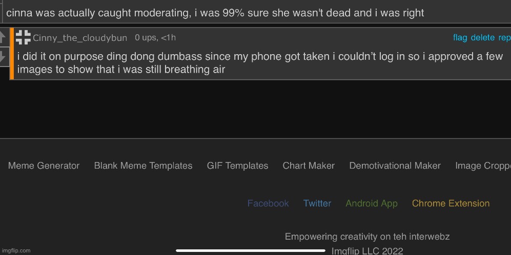 i could log in for a short time so i approved images to show that i was still there | made w/ Imgflip meme maker