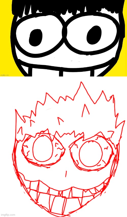 devil doodle | image tagged in the 3 doodles | made w/ Imgflip meme maker