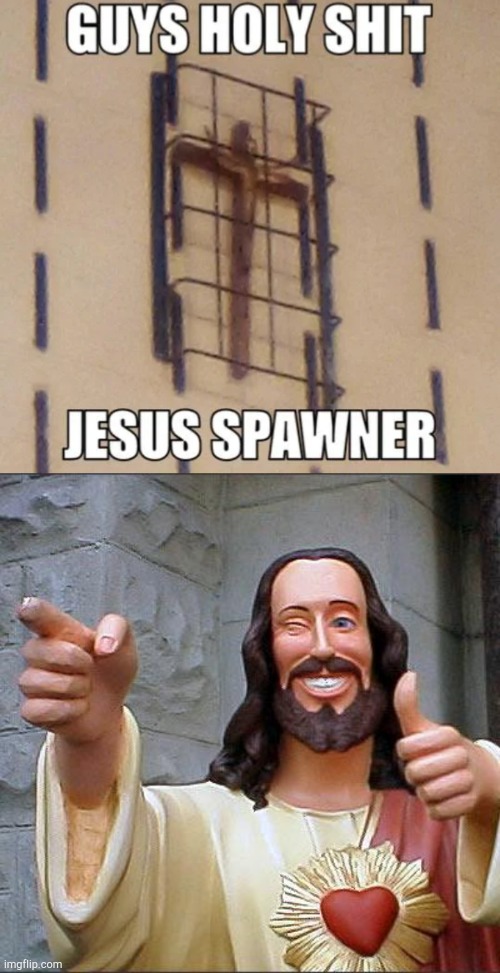 image tagged in memes,buddy christ,reddit,funny,top post | made w/ Imgflip meme maker