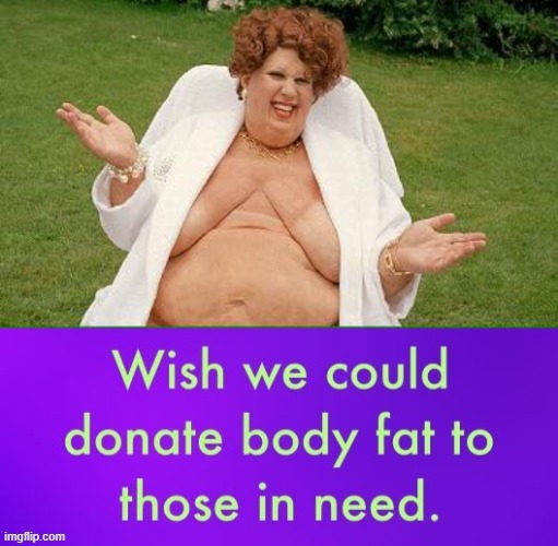 People in need | image tagged in fat lady | made w/ Imgflip meme maker