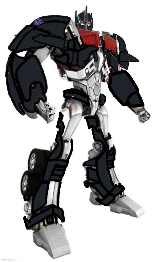 Transformers Prime Nemesis Prime Edit | image tagged in optimus prime,nemesis prime,transformers prime,transformers g1 | made w/ Imgflip meme maker