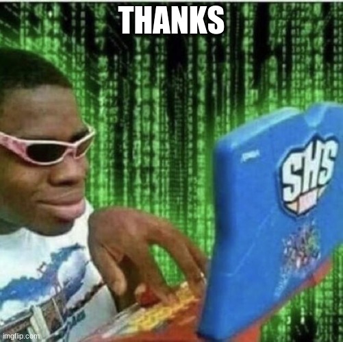 Ryan Beckford | THANKS | image tagged in ryan beckford | made w/ Imgflip meme maker