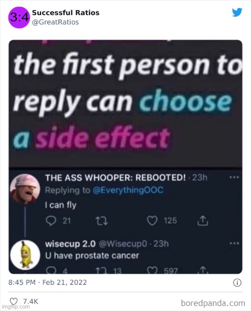 You have prostate cancer | image tagged in tweets,funny,memes,unfortunate,prostate cancer,dark humor | made w/ Imgflip meme maker
