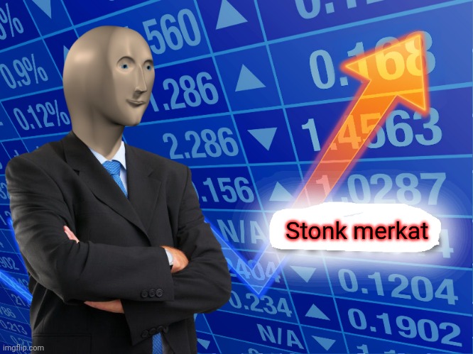 Empty Stonks | Stonk merkat | image tagged in empty stonks | made w/ Imgflip meme maker