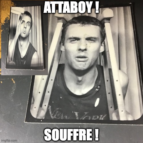 Biberons Batis |  ATTABOY ! SOUFFRE ! | image tagged in punk,end my suffering,alternative | made w/ Imgflip meme maker