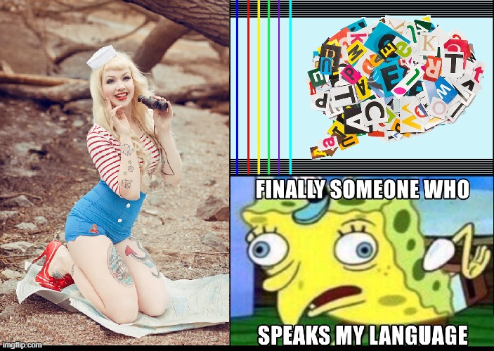 Gratuitous Picture of a Pretty Girl | image tagged in vince vance,sailor,outfit,communication,spongebob,memes | made w/ Imgflip meme maker