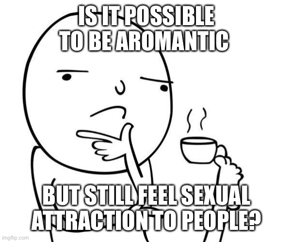 Hmmm | IS IT POSSIBLE TO BE AROMANTIC; BUT STILL FEEL SEXUAL ATTRACTION TO PEOPLE? | image tagged in hmmm | made w/ Imgflip meme maker