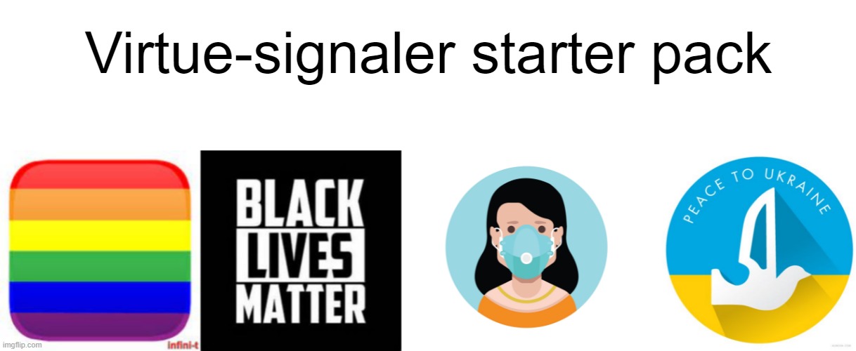 How else do I display my "wokeness"!??!? | Virtue-signaler starter pack | made w/ Imgflip meme maker