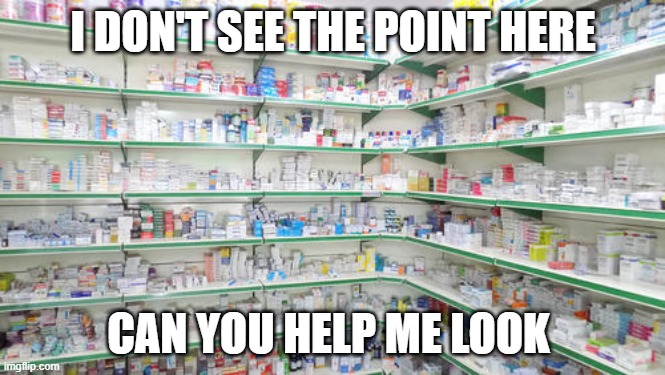 pointless |  I DON'T SEE THE POINT HERE; CAN YOU HELP ME LOOK | image tagged in brakes,pointless | made w/ Imgflip meme maker
