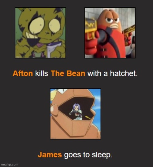 so he fucks his mom, chases after him, then kills him? afton moment | made w/ Imgflip meme maker