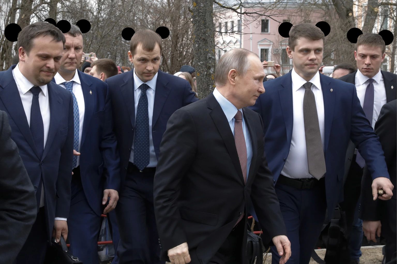 Putin and his mouseketeers Blank Meme Template