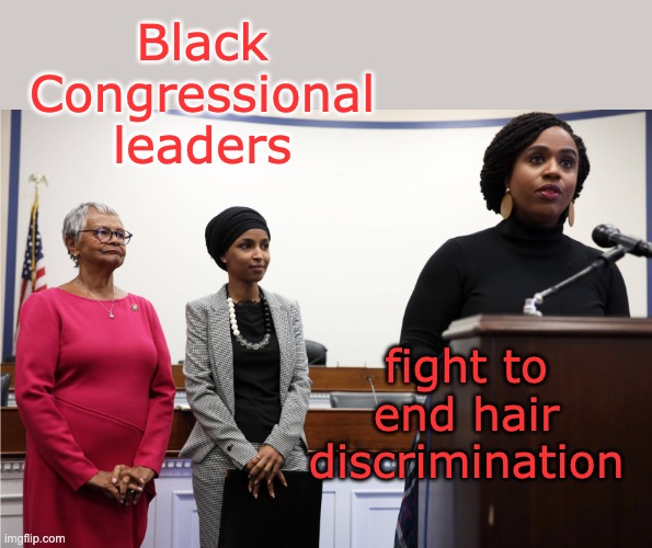 Anti-racism and anti-sexism: a natural partnership | Black Congressional leaders; fight to end hair discrimination | image tagged in congress,women,black women,black | made w/ Imgflip meme maker