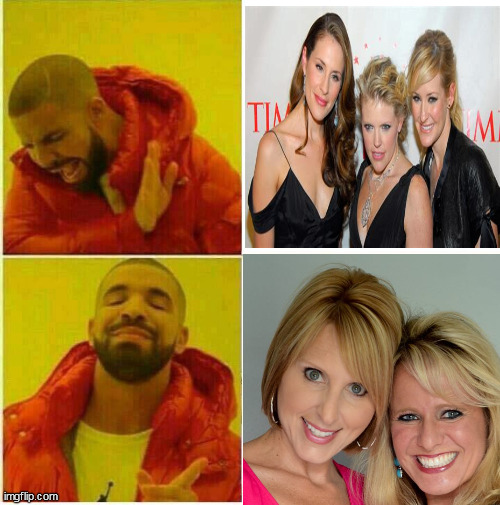 Drake approves of Chicks on the Right | image tagged in drake hotline approves,memes,liberal vs conservative | made w/ Imgflip meme maker
