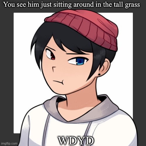 Pokémon RP because why not | You see him just sitting around in the tall grass; WDYD | made w/ Imgflip meme maker