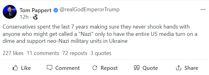 Politically Incorrect conservatives always knew the left wing were the REAL Nazis. | image tagged in nazis outed,democrats are nazis,neo-nazis,ukraine,national socialism,changing the narrative | made w/ Imgflip meme maker