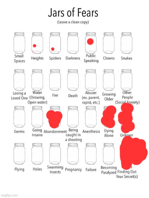 Interesting jars | image tagged in jar of fears clear version | made w/ Imgflip meme maker