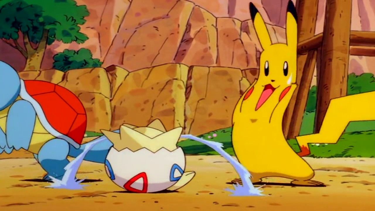 Pikachu babysits togepi Blank Meme Template