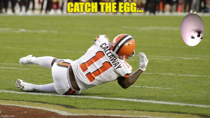 Incomplete Pass | CATCH THE EGG... | image tagged in incomplete pass | made w/ Imgflip meme maker