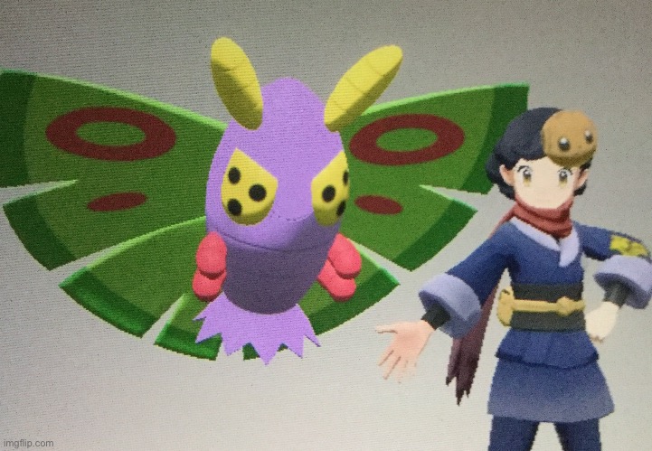 Repost this image but every time you do, green screen dustox’s wings | image tagged in pokemon | made w/ Imgflip meme maker