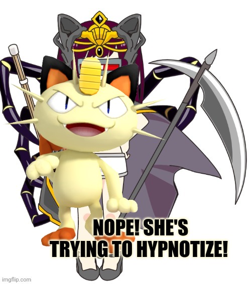 NOPE! SHE'S TRYING TO HYPNOTIZE! | made w/ Imgflip meme maker