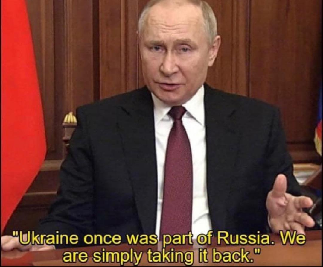 Putin on Ukraine Blank Meme Template