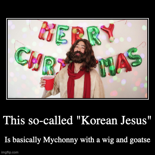 Mychonny Celebrating Christmas | image tagged in funny,demotivationals,christmas,mychonny | made w/ Imgflip demotivational maker