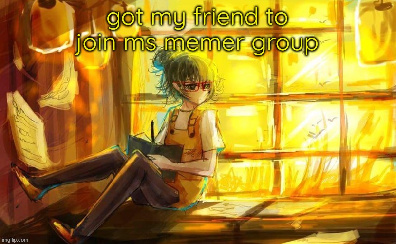 https://imgflip.com/user/PenguIan | got my friend to join ms memer group | image tagged in tokyo ghoul | made w/ Imgflip meme maker