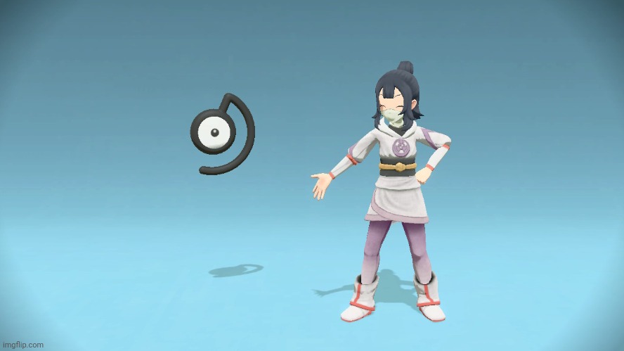 Sayore and Unown (real) | made w/ Imgflip meme maker