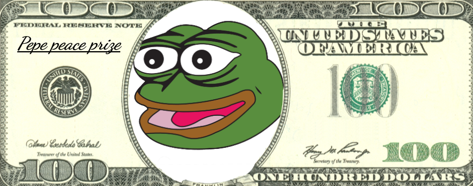 pepe peace prize Blank Meme Template