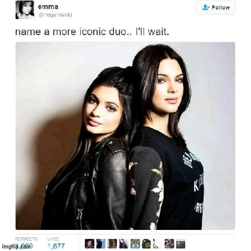 leave the more iconic duos in the comments | image tagged in name a more iconic duo | made w/ Imgflip meme maker