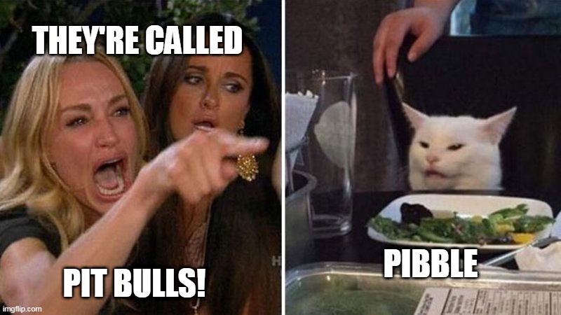 pibbble | PIBBLE | image tagged in karens,dogs,woman yelling at cat | made w/ Imgflip meme maker