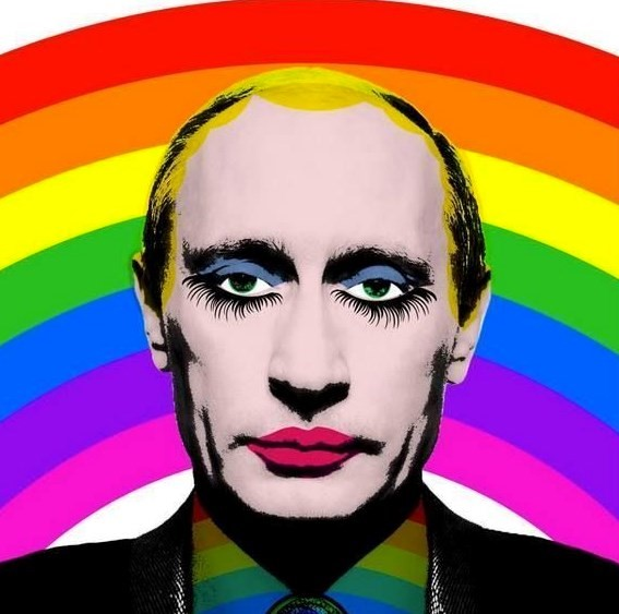 Putin in Drag, Transgender Blank Meme Template