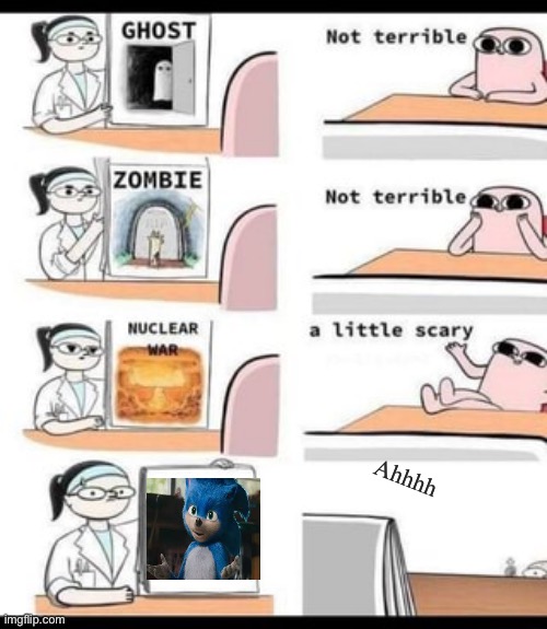 a little scary | Ahhhh | image tagged in a little scary | made w/ Imgflip meme maker