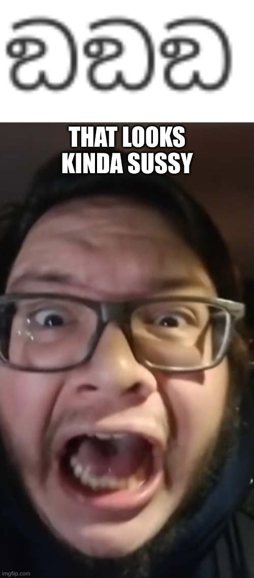 sus | THAT LOOKS KINDA SUSSY | image tagged in stop posting about among us | made w/ Imgflip meme maker